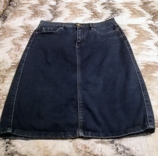 Gonna jeans blu , taglia 46/48