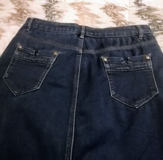 Gonna jeans blu , taglia 46/48