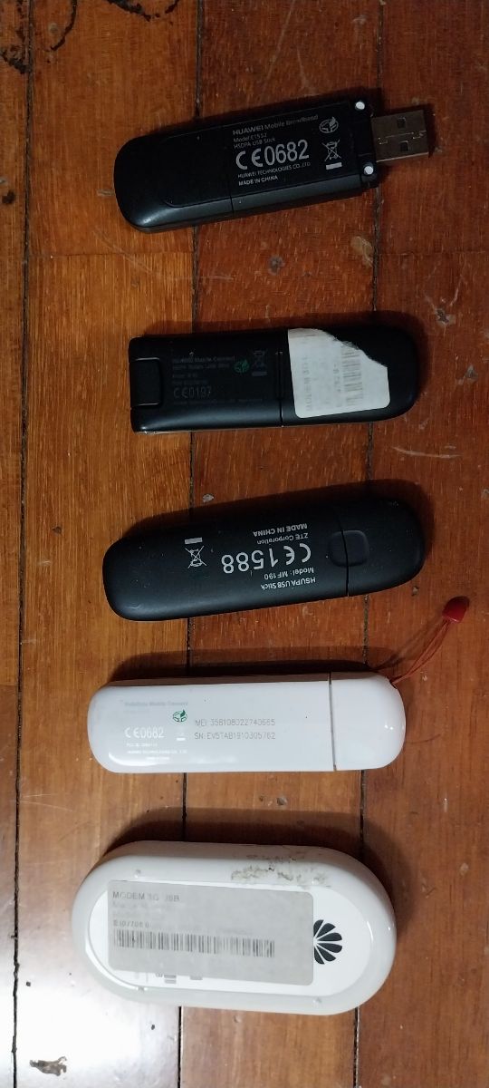 4 Modem 3G USB HUAEWEI  y otras marcas