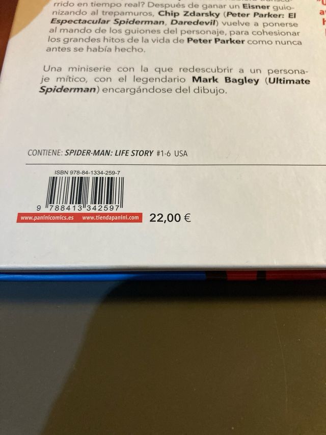 SPIDERMAN TODA UNA VIDA 100 MARVEL HC Español