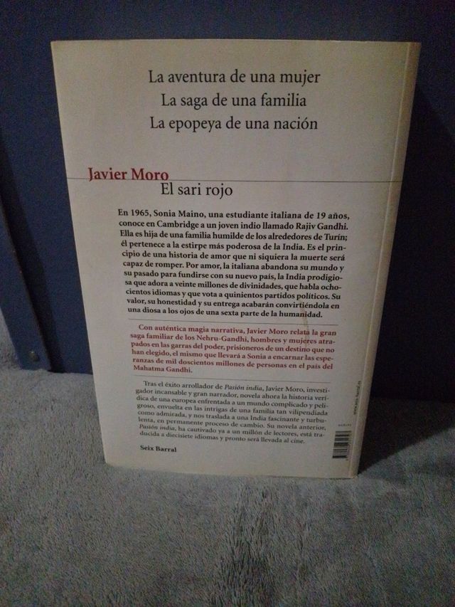 El sari rojo/ The red sari (Biblioteca Abierta) (Spanish Edition)