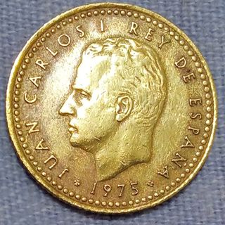 Moneda de 1 pta de 1975.Juan Carlos I