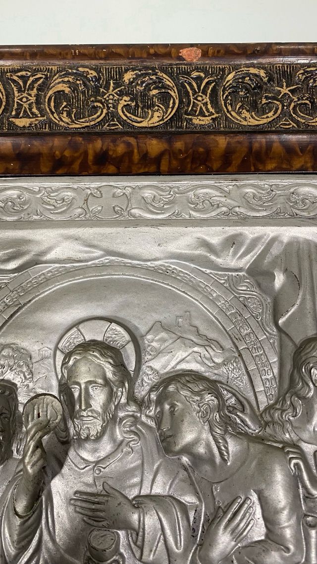 Cuadro antiguo ultima cena