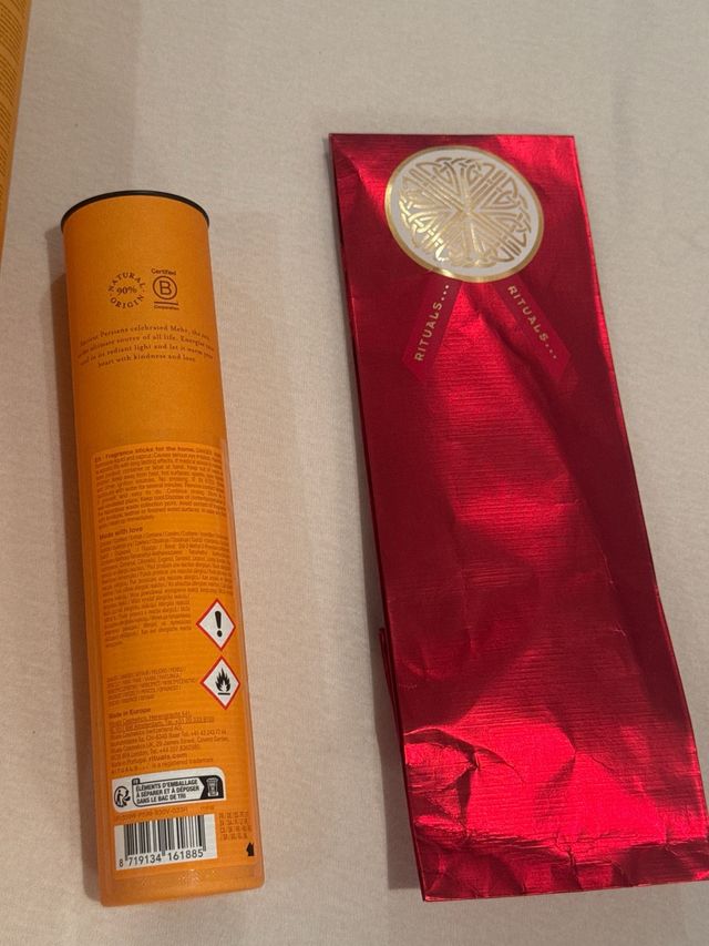 3 cajas  de Rituals de ambientadores y bolsa papel