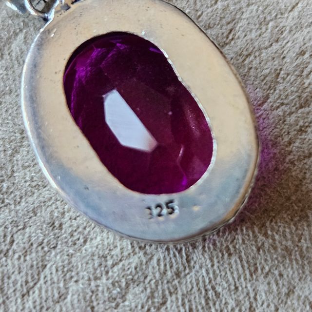 Colgante plata 925 y cuarzo rosa