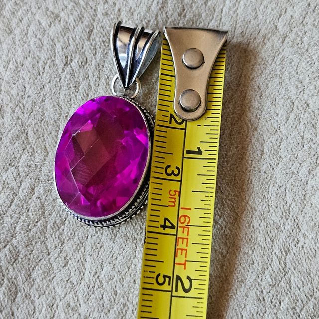 Colgante plata 925 y cuarzo rosa