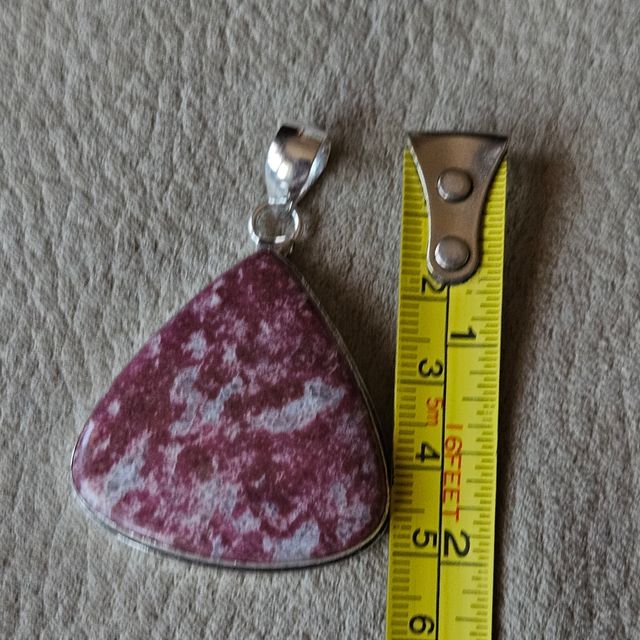 Colgante plata 925 y thulita