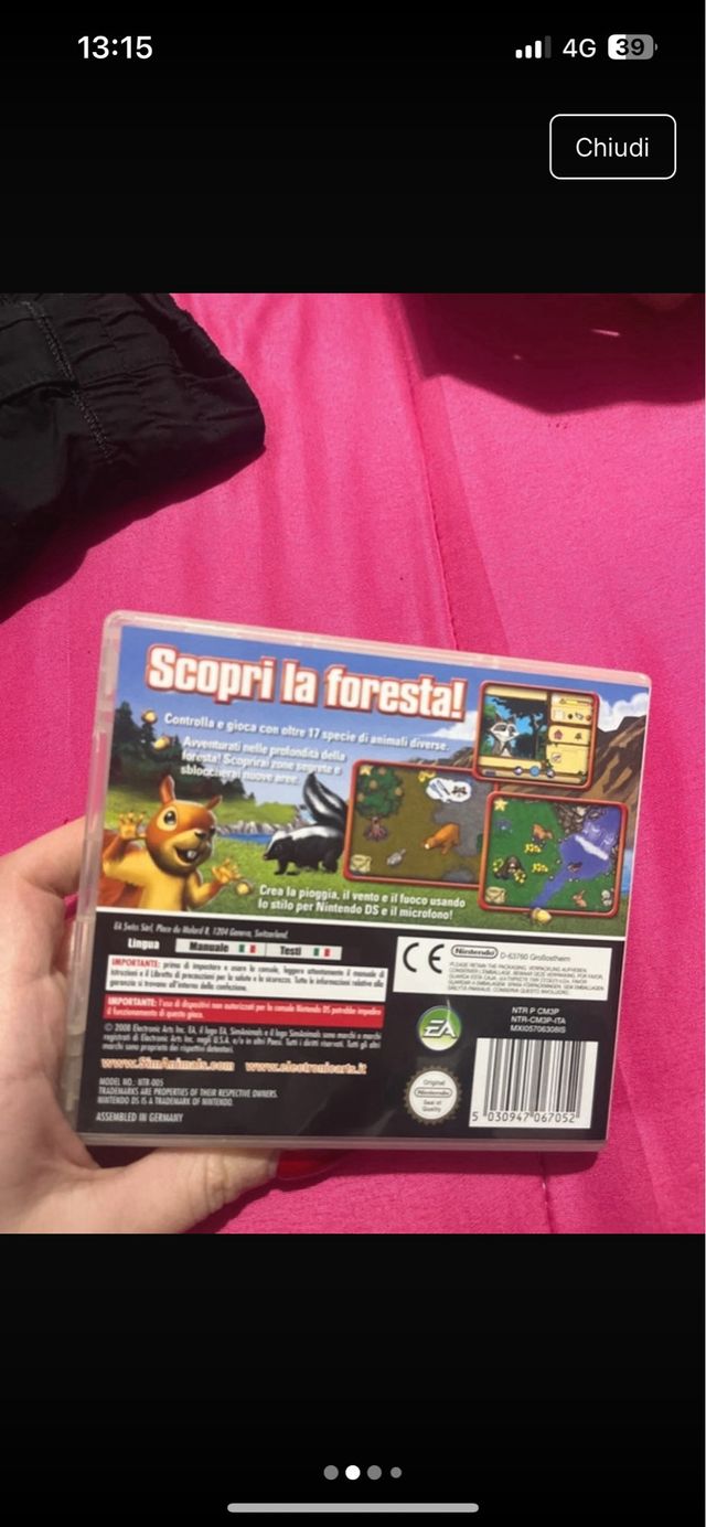 gioco nintendo ds sim animals