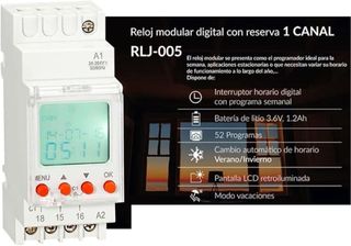 Intereuptor horario digital semanal