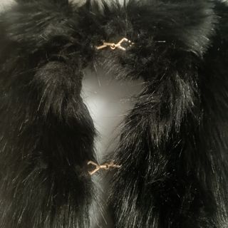 Chaquetón Pelo Sintético Negro