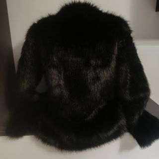 Chaquetón Pelo Sintético Negro