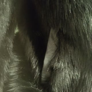 Chaquetón Pelo Sintético Negro