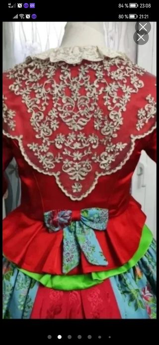 Precioso traje fallera en plata