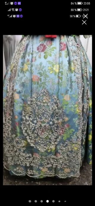 Precioso traje fallera en plata