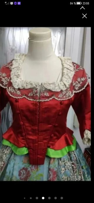 Precioso traje fallera en plata