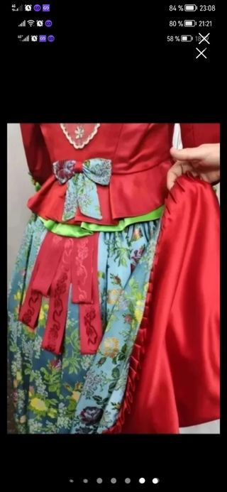 Precioso traje fallera en plata