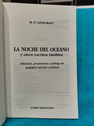 La noche del OCEANO y otros escritos inéditos