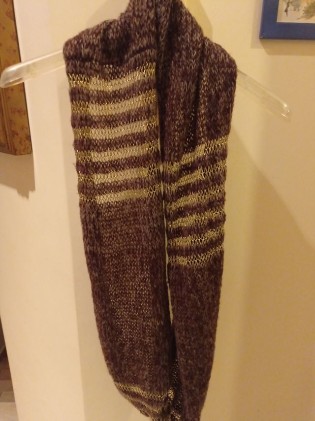 Sciarpa ad anello con lurex