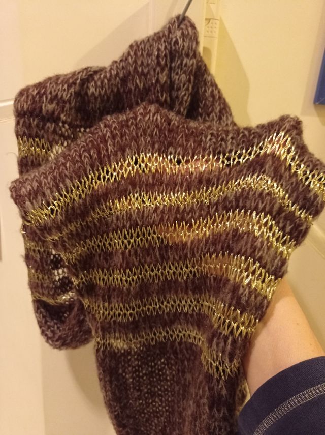 Sciarpa ad anello con lurex