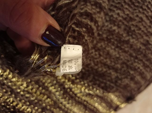 Sciarpa ad anello con lurex