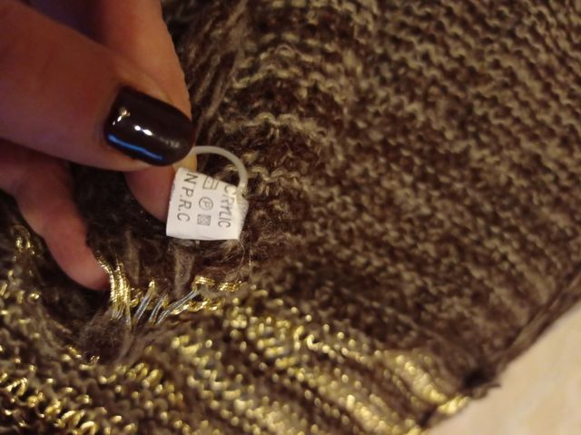 Sciarpa ad anello con lurex