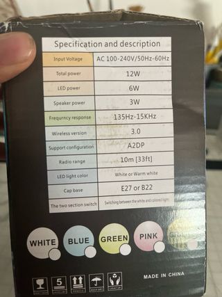 Lampada led inteligente