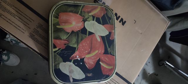 Scatola vintage in latta