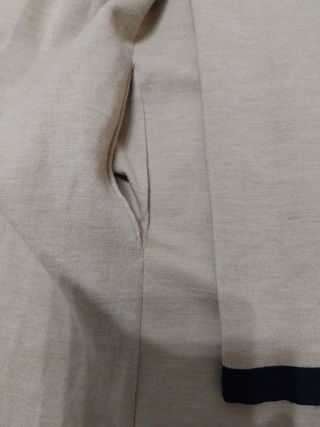 Chaqueta larga abierta, lana t. 38,40,42