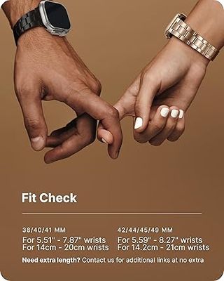 Correa de Acero Negro para Apple Watch