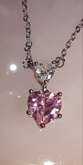 Collar plata de ley con colgante corazón