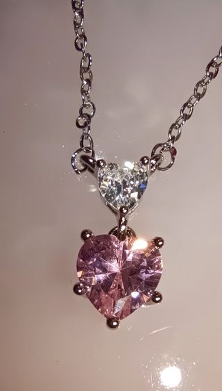 Collar plata de ley con colgante corazón