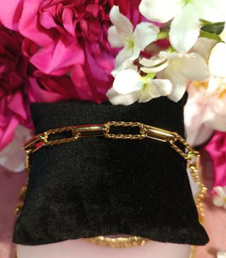 Pulsera chapada en oro 18K