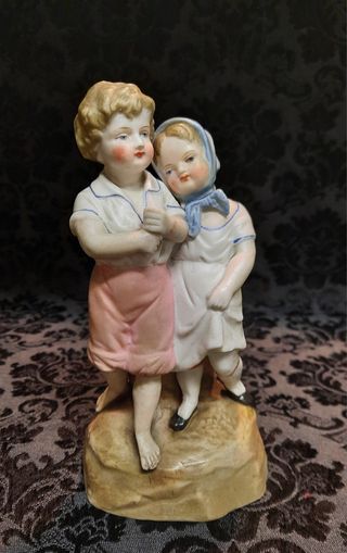 Antica figura porcellana Ernst Bohne Söhne