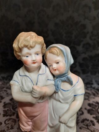 Antica figura porcellana Ernst Bohne Söhne