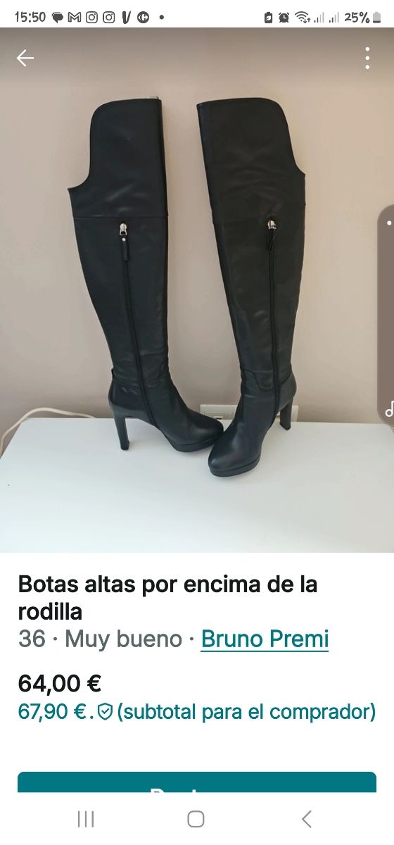 Botas negras tacón alto