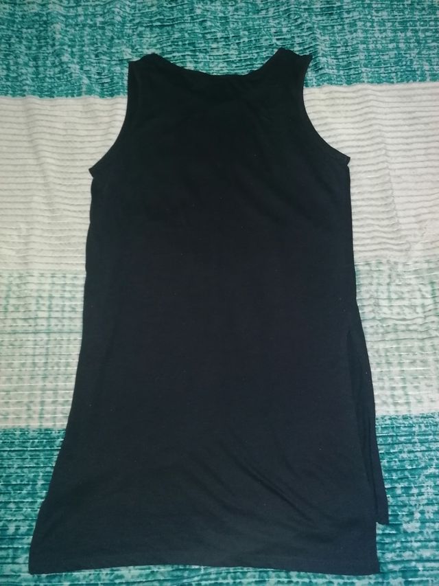 Camiseta larga de tirantes