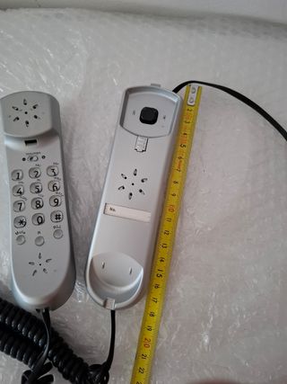 Teléfono Télécom mini plateado