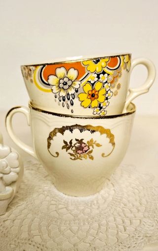 Coppia si tazza inglesi vintage