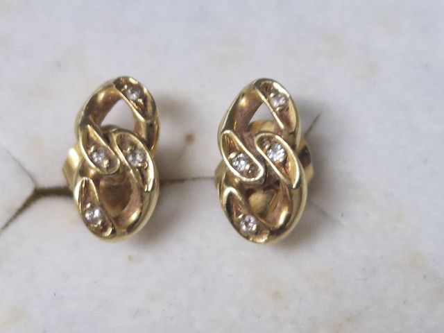 PENDIENTES ORO AMARILLO 18 K DIAMANTES