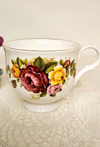 Set di 3 tazze da tea con le rose