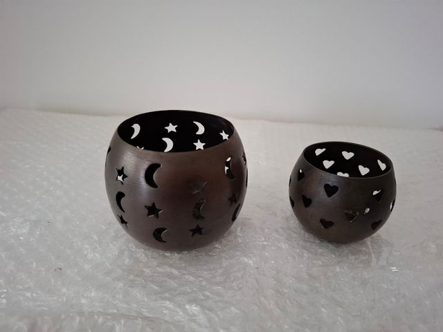 2 Portavelas esféricos