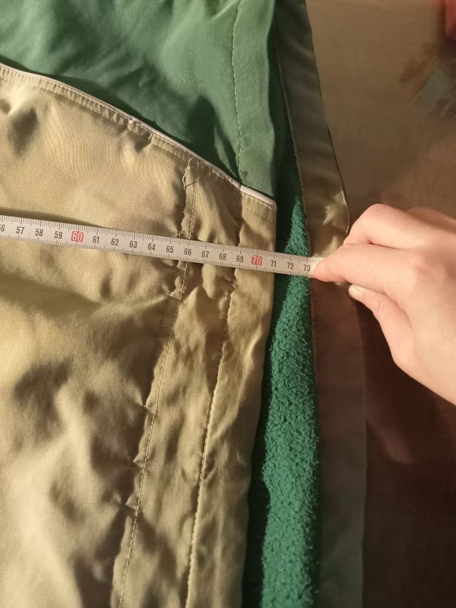 Cazadora vintage UNISEX verde forrada capucha