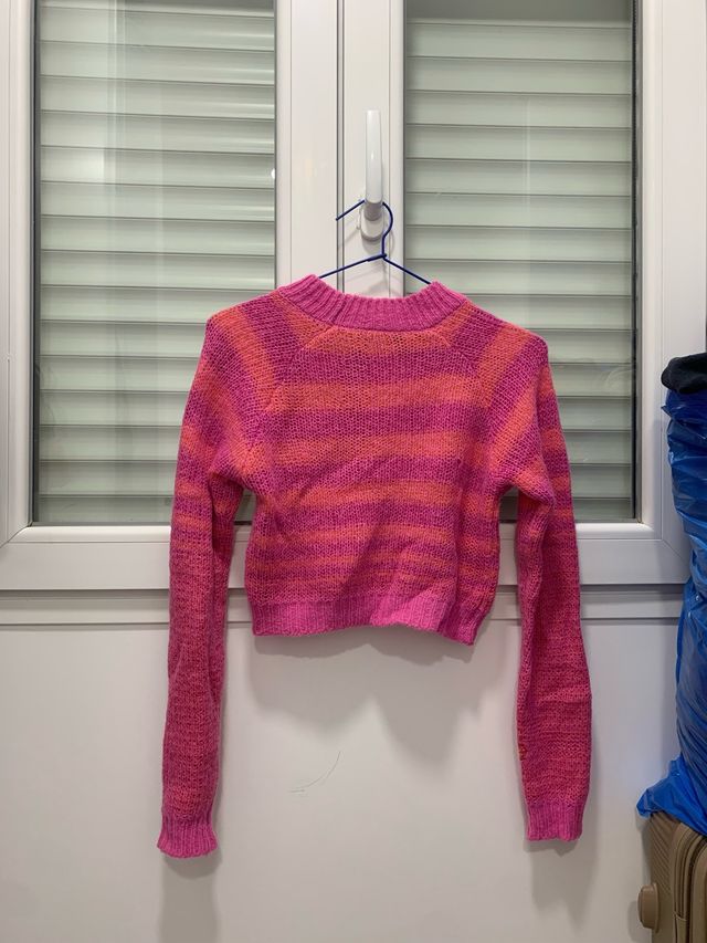 Jersey ZARA crop top de rayas