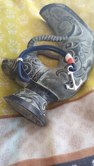 Pulsera náutica unisex con ancla