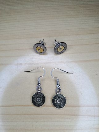 Pendientes cualtines vainas de rifle