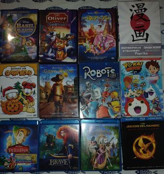 Películas animación y más DVD y Blu-ray