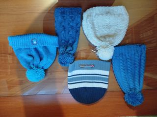 Preciosos gorros de lana para niños