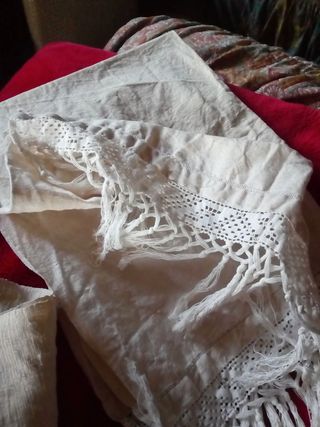 lotto 2 preziosi asciugamani in canapa