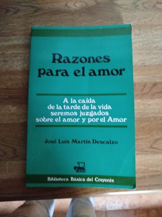 Libro Razones para el amor JL Martín