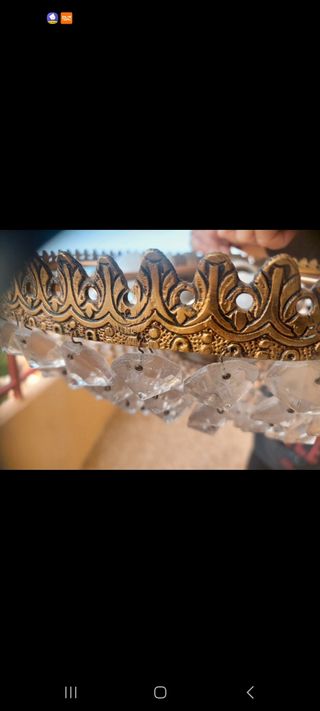 Lámpara de cristal salón